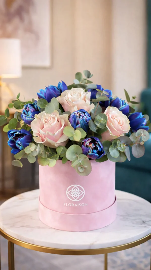 floraison_sinthesi_se_roz_veloudino_kouti_e